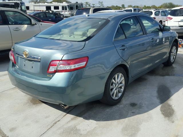 4T4BF3EK5BR161895 - 2011 TOYOTA CAMRY BASE TEAL photo 4