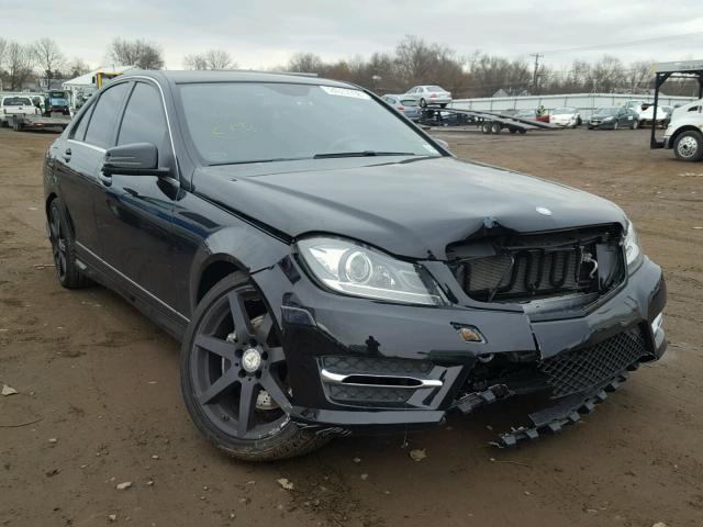 WDDGF5HB4EA859549 - 2014 MERCEDES-BENZ C 350 BLACK photo 1