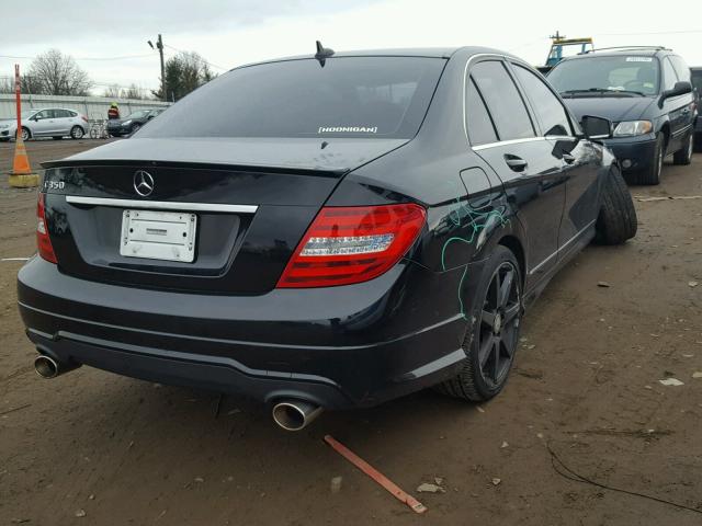 WDDGF5HB4EA859549 - 2014 MERCEDES-BENZ C 350 BLACK photo 4