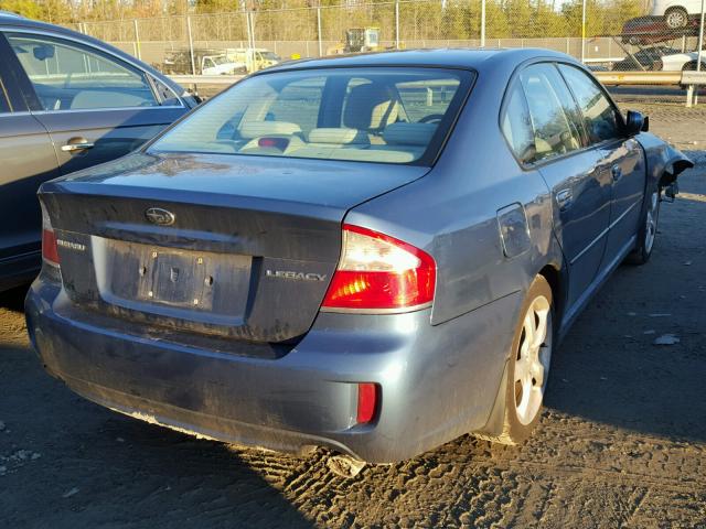 4S3BL616897220979 - 2009 SUBARU LEGACY 2.5 BLUE photo 4