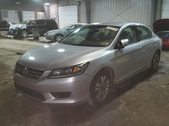 1HGCR2F37DA252183 - 2013 HONDA ACCORD LX SILVER photo 2