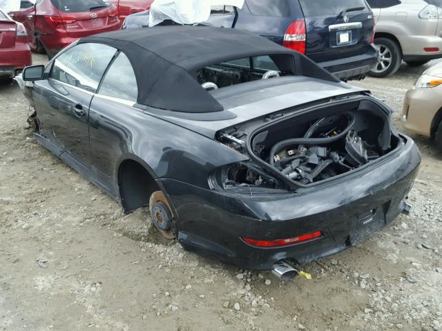 WBAEB53538CX64002 - 2008 BMW 650 I BLACK photo 3