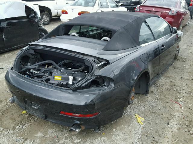 WBAEB53538CX64002 - 2008 BMW 650 I BLACK photo 4