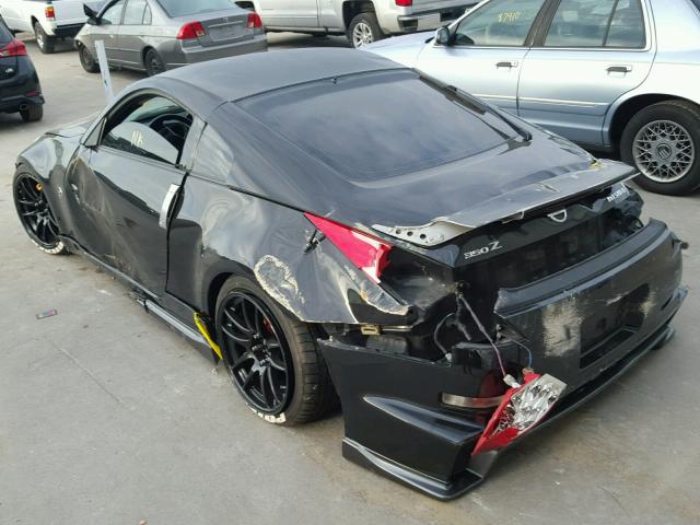 JN1BZ34E27M552384 - 2007 NISSAN 350Z COUPE BLACK photo 3