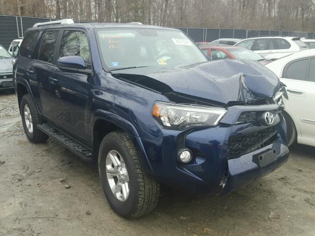 JTEBU5JR8G5354669 - 2016 TOYOTA 4RUNNER SR BLUE photo 1