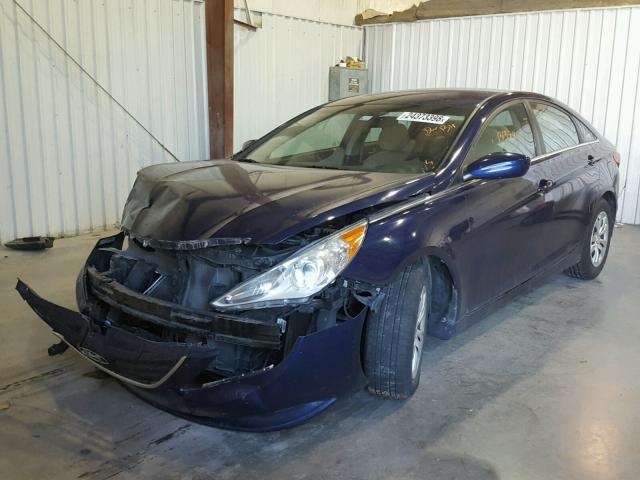 5NPEB4AC8BH022382 - 2011 HYUNDAI SONATA GLS BLUE photo 2