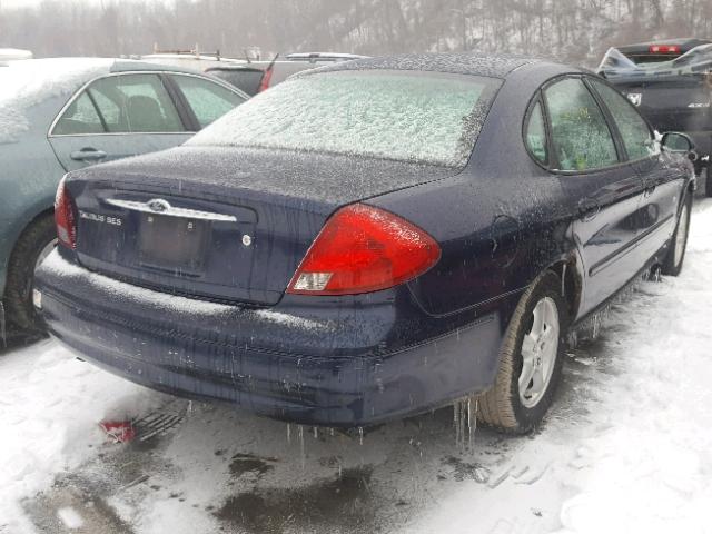 1FAFP55U71A101276 - 2001 FORD TAURUS SES BLUE photo 4