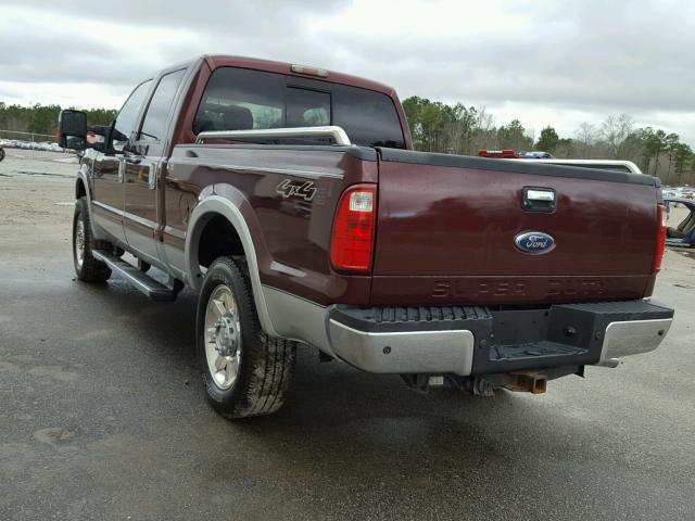 1FTSW21R59EA22415 - 2009 FORD F250 SUPER BURGUNDY photo 3