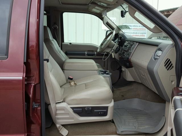 1FTSW21R59EA22415 - 2009 FORD F250 SUPER BURGUNDY photo 5