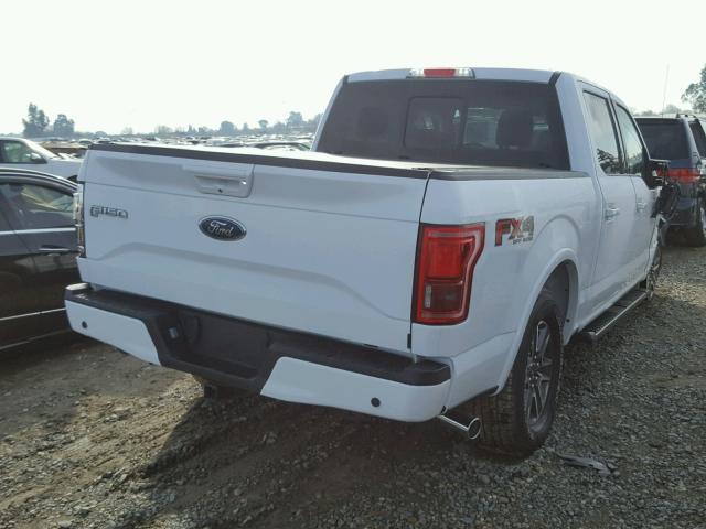 1FTEW1EF5HKC87441 - 2017 FORD F150 SUPER WHITE photo 4