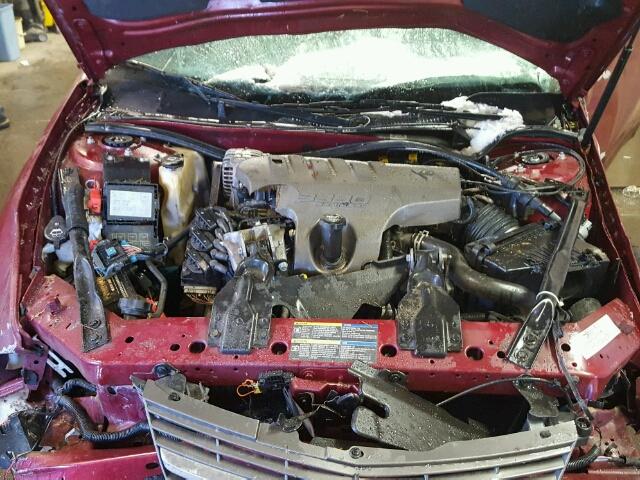 2G1WH55K659335022 - 2005 CHEVROLET IMPALA LS MAROON photo 7