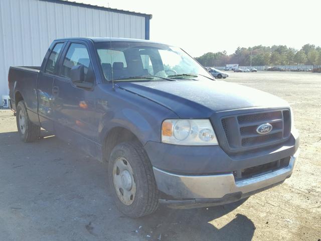 1FTRX12W35NA04922 - 2005 FORD F150 BLUE photo 1