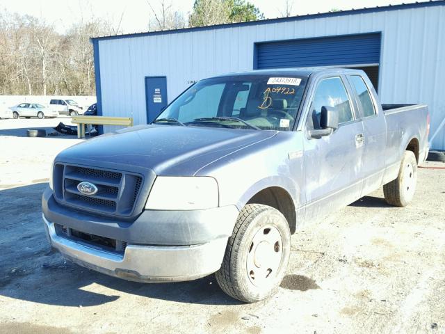 1FTRX12W35NA04922 - 2005 FORD F150 BLUE photo 2