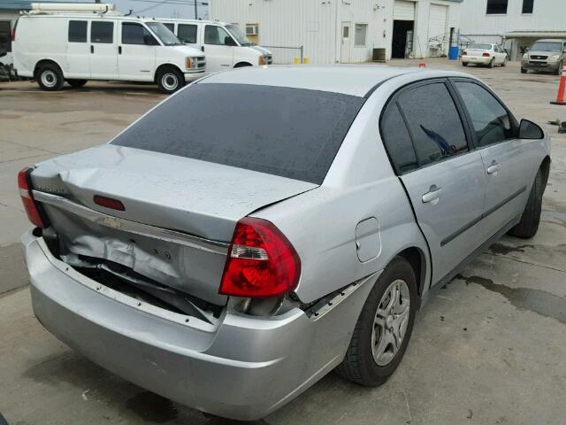 1G1ZS52F55F133320 - 2005 CHEVROLET MALIBU SILVER photo 4