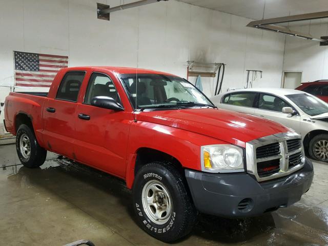 1D7HW28K06S624273 - 2006 DODGE DAKOTA QUA RED photo 1