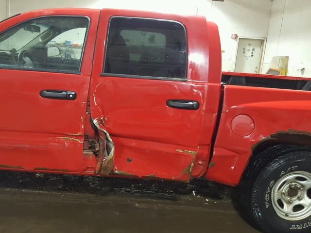 1D7HW28K06S624273 - 2006 DODGE DAKOTA QUA RED photo 9