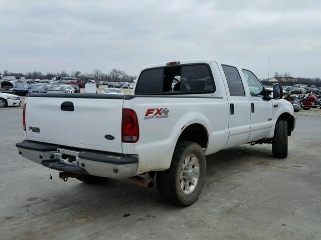 1FTNW21P94ED73560 - 2004 FORD F250 SUPER WHITE photo 4