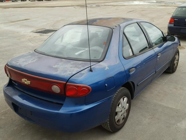 1G1JC52F347165279 - 2004 CHEVROLET CAVALIER BLUE photo 4