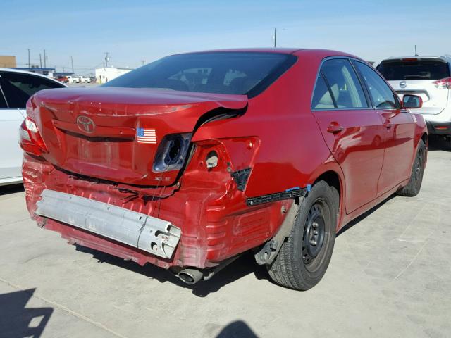 4T1BE46K89U299703 - 2009 TOYOTA CAMRY BASE RED photo 4