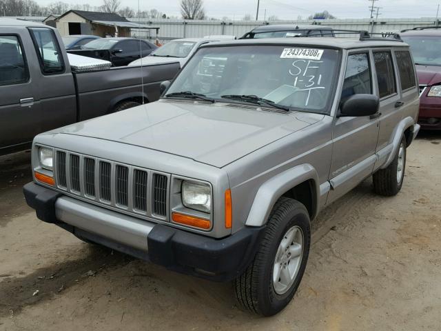 1J4FT48S21L570400 - 2001 JEEP CHEROKEE S SILVER photo 2