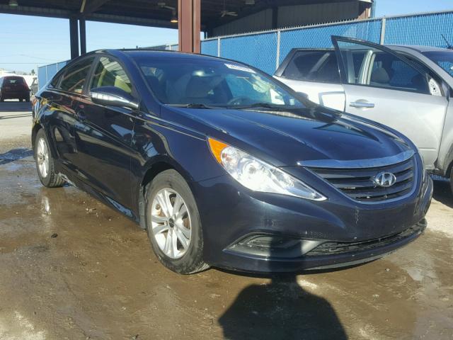 5NPEB4ACXEH842922 - 2014 HYUNDAI SONATA GLS BLUE photo 1