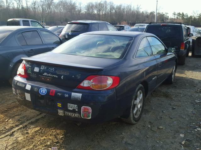 2T1CF28P23C604054 - 2003 TOYOTA CAMRY SOLA BLUE photo 4