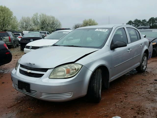 1G1AK58F087206094 - 2008 CHEVROLET COBALT LS SILVER photo 2