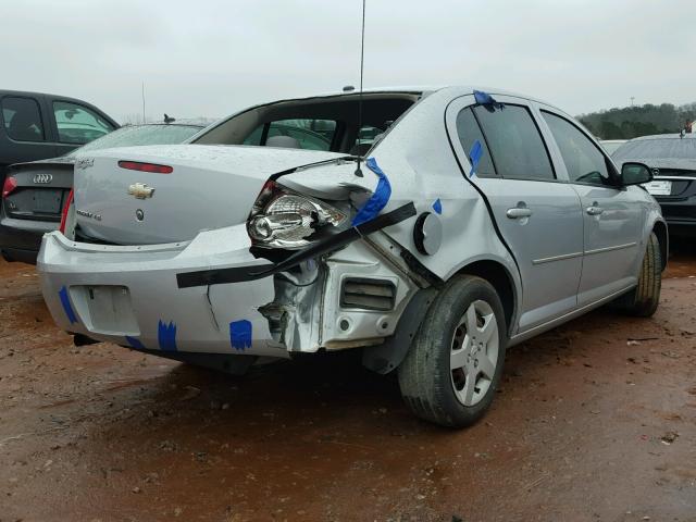 1G1AK58F087206094 - 2008 CHEVROLET COBALT LS SILVER photo 4