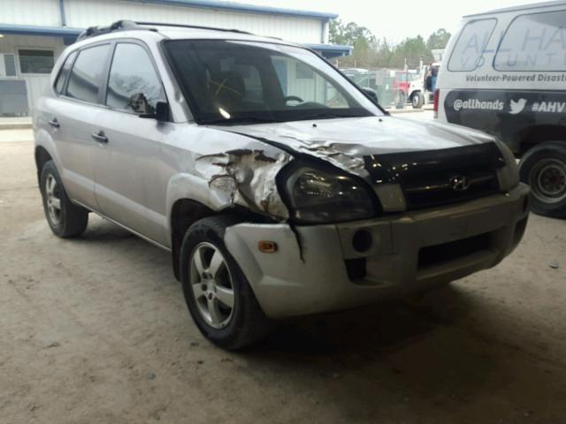 KM8JM12B06U455943 - 2006 HYUNDAI TUCSON SILVER photo 1