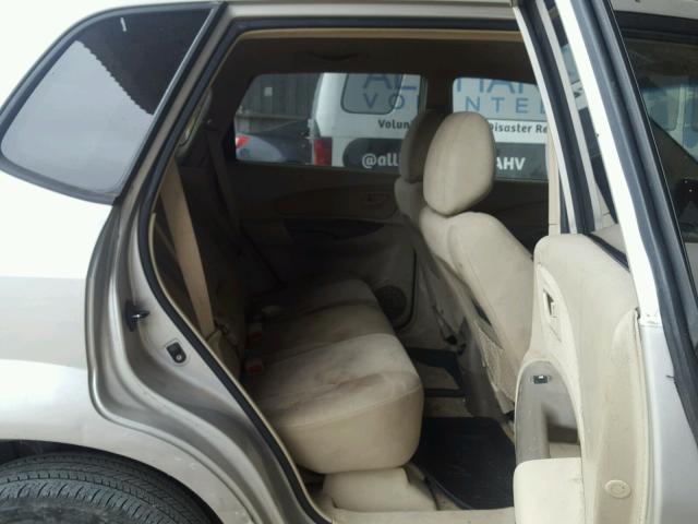 KM8JM12B06U455943 - 2006 HYUNDAI TUCSON SILVER photo 6