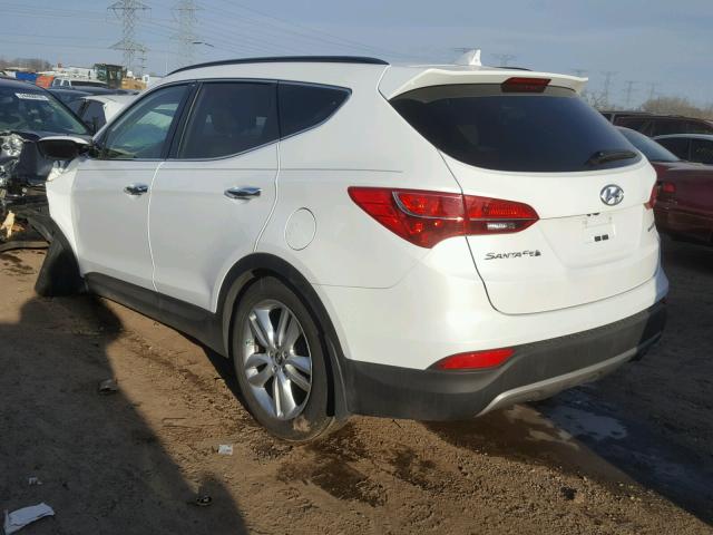 5XYZU3LA8EG163451 - 2014 HYUNDAI SANTA FE S WHITE photo 3