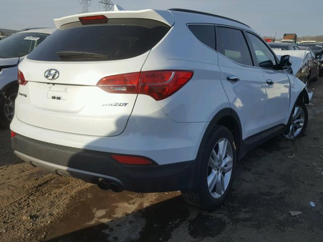 5XYZU3LA8EG163451 - 2014 HYUNDAI SANTA FE S WHITE photo 4