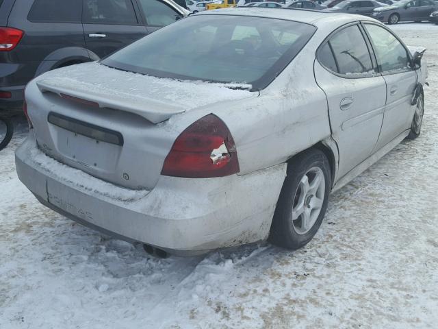 2G2WS522741373051 - 2004 PONTIAC GRAND PRIX SILVER photo 4