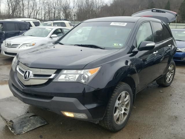 2HNYD28467H510489 - 2007 ACURA MDX TECHNO BLACK photo 2