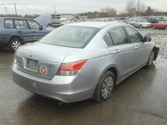 1HGCP26319A190048 - 2009 HONDA ACCORD LX SILVER photo 4