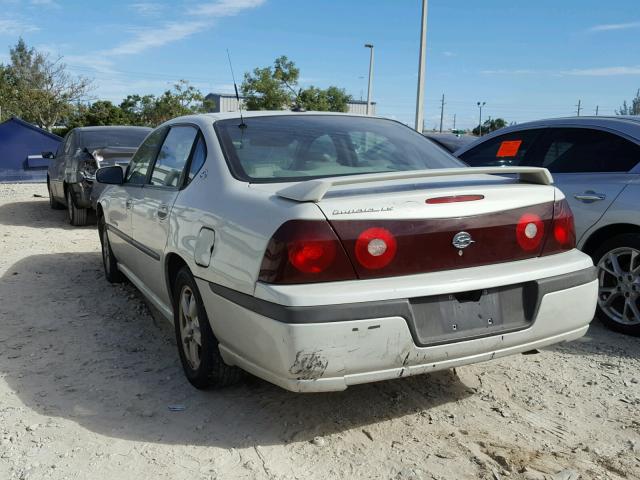 2G1WH55K139371410 - 2003 CHEVROLET IMPALA LS WHITE photo 3