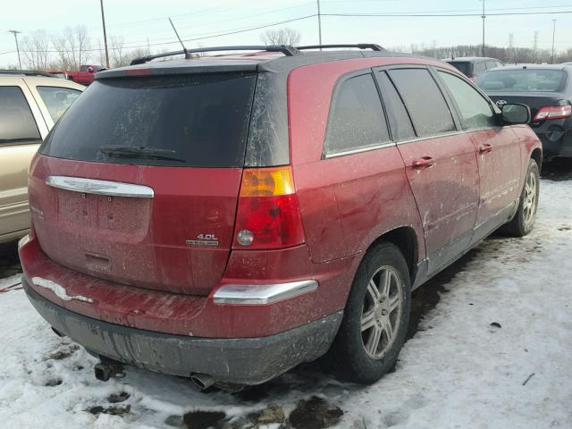 2A8GF68X47R176639 - 2007 CHRYSLER PACIFICA T RED photo 4