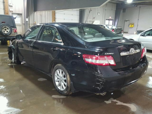 4T1BK3EK1AU110558 - 2010 TOYOTA CAMRY SE BLACK photo 3