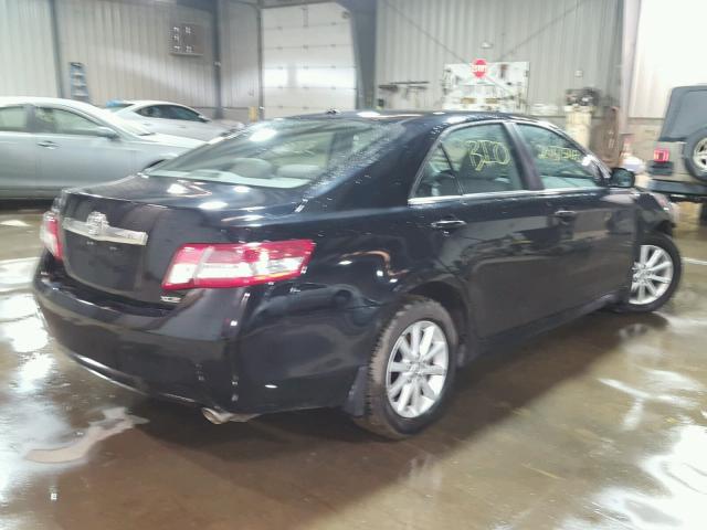 4T1BK3EK1AU110558 - 2010 TOYOTA CAMRY SE BLACK photo 4