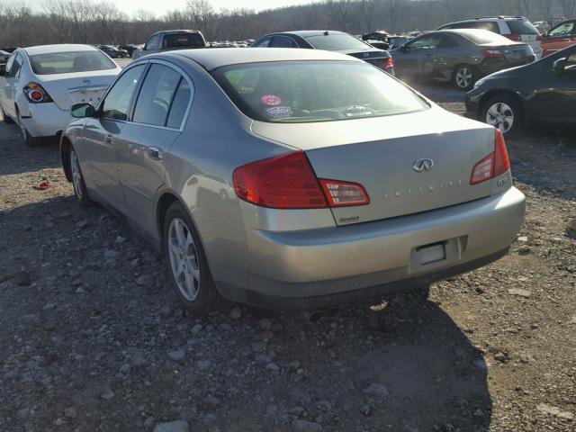 JNKCV51E53M327852 - 2003 INFINITI G35 SILVER photo 3