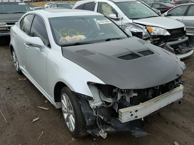 JTHCF5C21A5044341 - 2010 LEXUS IS 250 WHITE photo 1