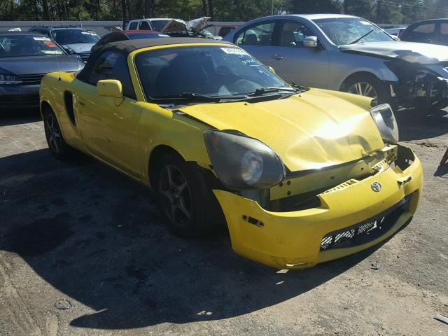 JTDFR320X20046954 - 2002 TOYOTA MR2 SPYDER YELLOW photo 1