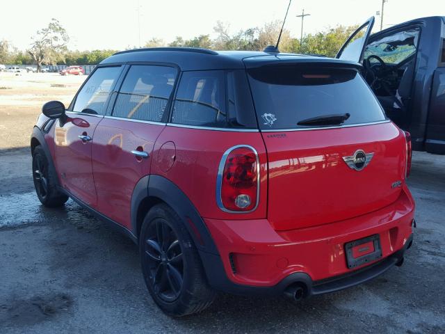 WMWZC5C59CWL56822 - 2012 MINI COOPER S C RED photo 3