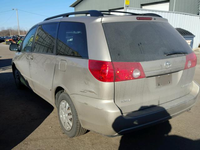 5TDZK23C28S173563 - 2008 TOYOTA SIENNA CE GOLD photo 3