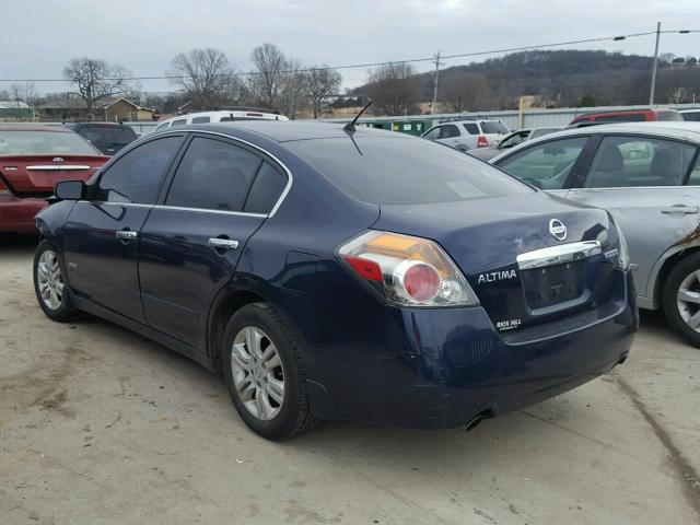 1N4CL2APXAC135763 - 2010 NISSAN ALTIMA HYB BLUE photo 3