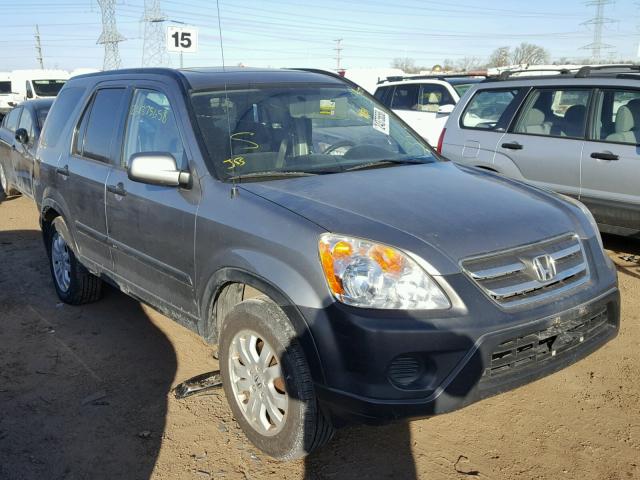 JHLPD78815C037744 - 2005 HONDA CR-V EX SILVER photo 1