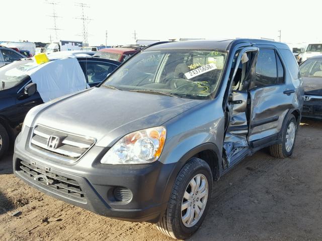 JHLPD78815C037744 - 2005 HONDA CR-V EX SILVER photo 2