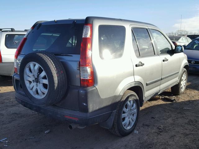 JHLPD78815C037744 - 2005 HONDA CR-V EX SILVER photo 4