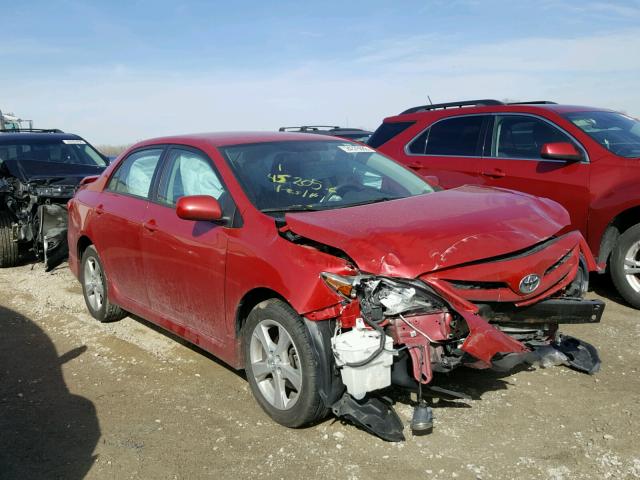 2T1BU4EE7BC639154 - 2011 TOYOTA COROLLA BA RED photo 1