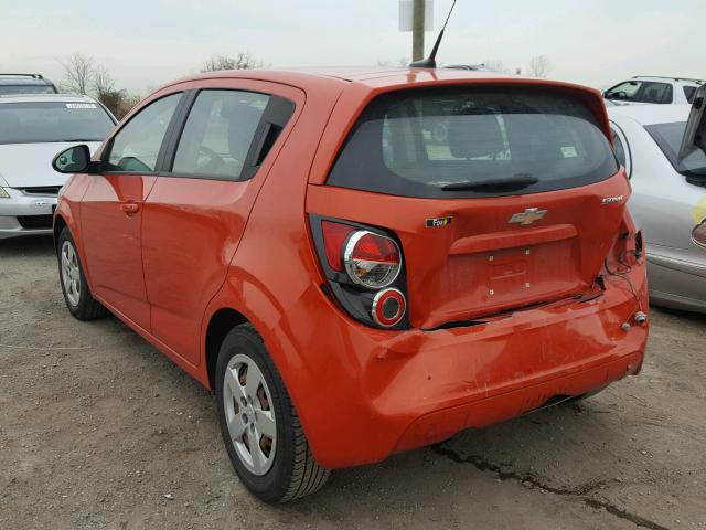 1G1JA6SG5D4200930 - 2013 CHEVROLET SONIC LS ORANGE photo 3